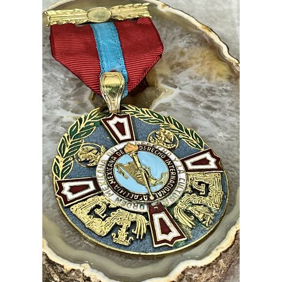 MEXICO Order Mexican Academy of International LAW Instituted Vintage Medal